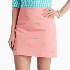 VINEYARD VINES Preppy Embroidered Fish Margo Mini Skirt